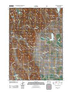 Drews Gap Oregon Historical topographic map, 1:24000 scale, 7.5 X 7.5 Minute, Year 2011