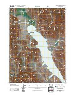 Drews Reservoir Oregon Historical topographic map, 1:24000 scale, 7.5 X 7.5 Minute, Year 2011