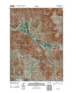 Drewsey Oregon Historical topographic map, 1:24000 scale, 7.5 X 7.5 Minute, Year 2011