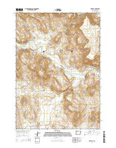 Drewsey Oregon Current topographic map, 1:24000 scale, 7.5 X 7.5 Minute, Year 2014