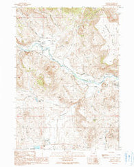 Drewsey Oregon Historical topographic map, 1:24000 scale, 7.5 X 7.5 Minute, Year 1990
