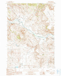 Drewsey Oregon Historical topographic map, 1:24000 scale, 7.5 X 7.5 Minute, Year 1990