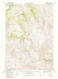 Drewsey Oregon Historical topographic map, 1:62500 scale, 15 X 15 Minute, Year 1968