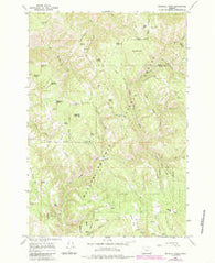 Drumhill Ridge Oregon Historical topographic map, 1:24000 scale, 7.5 X 7.5 Minute, Year 1964