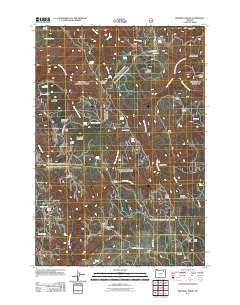Drumhill Ridge Oregon Historical topographic map, 1:24000 scale, 7.5 X 7.5 Minute, Year 2011