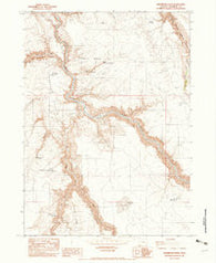 Drummond Basin Oregon Historical topographic map, 1:24000 scale, 7.5 X 7.5 Minute, Year 1982
