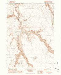 Drummond Basin Oregon Historical topographic map, 1:24000 scale, 7.5 X 7.5 Minute, Year 1982