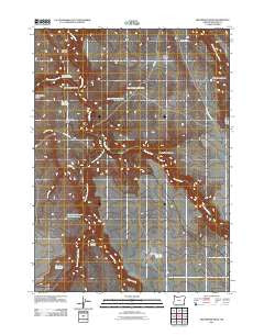 Drummond Basin Oregon Historical topographic map, 1:24000 scale, 7.5 X 7.5 Minute, Year 2011