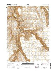 Drummond Basin Oregon Current topographic map, 1:24000 scale, 7.5 X 7.5 Minute, Year 2014