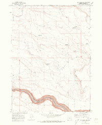 Dry Creek Rim Oregon Historical topographic map, 1:24000 scale, 7.5 X 7.5 Minute, Year 1969