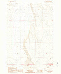 Dry Valley Rim Oregon Historical topographic map, 1:24000 scale, 7.5 X 7.5 Minute, Year 1984