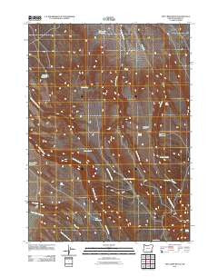 Dry Creek Bench Oregon Historical topographic map, 1:24000 scale, 7.5 X 7.5 Minute, Year 2011