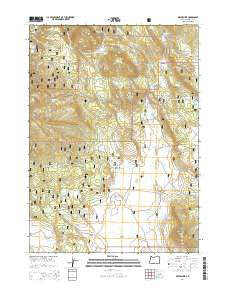 Dry Prairie Oregon Current topographic map, 1:24000 scale, 7.5 X 7.5 Minute, Year 2014