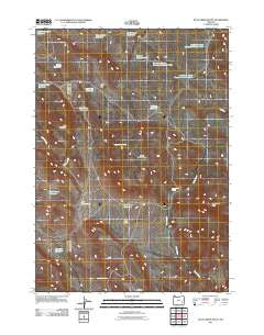 Duck Creek Butte Oregon Historical topographic map, 1:24000 scale, 7.5 X 7.5 Minute, Year 2011