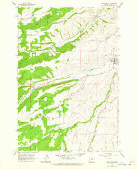 Dufur West Oregon Historical topographic map, 1:24000 scale, 7.5 X 7.5 Minute, Year 1962