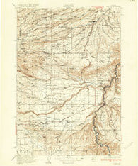 Dufur Oregon Historical topographic map, 1:125000 scale, 30 X 30 Minute, Year 1934