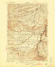 Dufur Oregon Historical topographic map, 1:125000 scale, 30 X 30 Minute, Year 1930