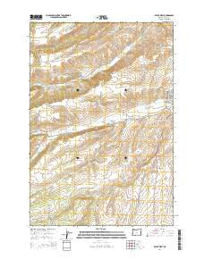 Dufur West Oregon Current topographic map, 1:24000 scale, 7.5 X 7.5 Minute, Year 2014