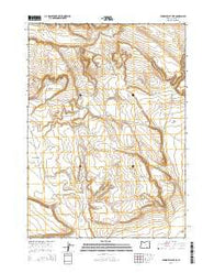 Duhaime Flat East Oregon Current topographic map, 1:24000 scale, 7.5 X 7.5 Minute, Year 2014