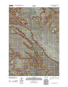 Duhaime Flat West Oregon Historical topographic map, 1:24000 scale, 7.5 X 7.5 Minute, Year 2011