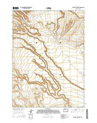 Duhaime Flat West Oregon Current topographic map, 1:24000 scale, 7.5 X 7.5 Minute, Year 2014