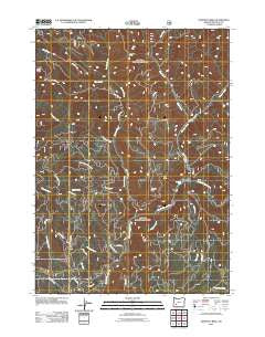 Dumont Creek Oregon Historical topographic map, 1:24000 scale, 7.5 X 7.5 Minute, Year 2011