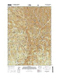 Dumont Creek Oregon Current topographic map, 1:24000 scale, 7.5 X 7.5 Minute, Year 2014