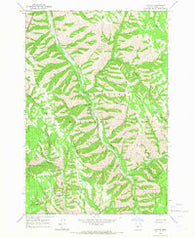 Duncan Oregon Historical topographic map, 1:24000 scale, 7.5 X 7.5 Minute, Year 1964