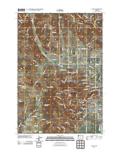 Dundee Oregon Historical topographic map, 1:24000 scale, 7.5 X 7.5 Minute, Year 2011
