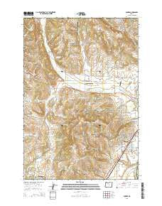 Dundee Oregon Current topographic map, 1:24000 scale, 7.5 X 7.5 Minute, Year 2014