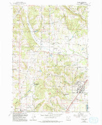 Dundee Oregon Historical topographic map, 1:24000 scale, 7.5 X 7.5 Minute, Year 1956