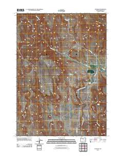 Dunnean Oregon Historical topographic map, 1:24000 scale, 7.5 X 7.5 Minute, Year 2011