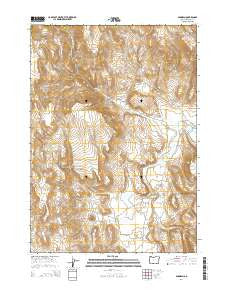 Dunnean Oregon Current topographic map, 1:24000 scale, 7.5 X 7.5 Minute, Year 2014