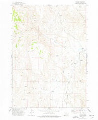 Dunnean Oregon Historical topographic map, 1:24000 scale, 7.5 X 7.5 Minute, Year 1972