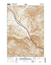 Durkee Oregon Current topographic map, 1:24000 scale, 7.5 X 7.5 Minute, Year 2014