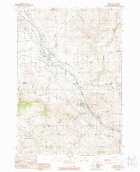 Durkee Oregon Historical topographic map, 1:24000 scale, 7.5 X 7.5 Minute, Year 1988