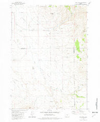 Dust Bowl Oregon Historical topographic map, 1:24000 scale, 7.5 X 7.5 Minute, Year 1981
