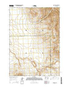 Dust Bowl Oregon Current topographic map, 1:24000 scale, 7.5 X 7.5 Minute, Year 2014