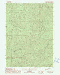 Dutchman Butte Oregon Historical topographic map, 1:24000 scale, 7.5 X 7.5 Minute, Year 1990
