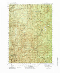 Dutchman Butte Oregon Historical topographic map, 1:62500 scale, 15 X 15 Minute, Year 1946