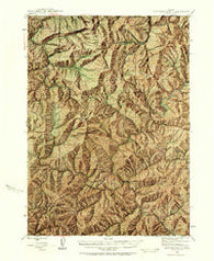 Dutchman Butte Oregon Historical topographic map, 1:62500 scale, 15 X 15 Minute, Year 1946