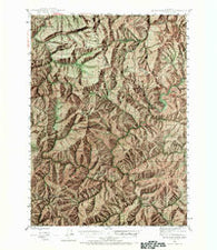 Dutchman Butte Oregon Historical topographic map, 1:62500 scale, 15 X 15 Minute, Year 1946