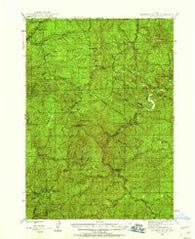 Dutchman Butte Oregon Historical topographic map, 1:62500 scale, 15 X 15 Minute, Year 1946