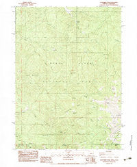 Dutchman Peak Oregon Historical topographic map, 1:24000 scale, 7.5 X 7.5 Minute, Year 1983