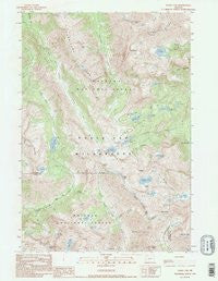 Eagle Cap Oregon Historical topographic map, 1:24000 scale, 7.5 X 7.5 Minute, Year 1990