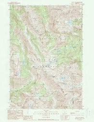 Eagle Cap Oregon Historical topographic map, 1:24000 scale, 7.5 X 7.5 Minute, Year 1990