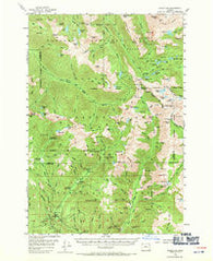 Eagle Cap Oregon Historical topographic map, 1:62500 scale, 15 X 15 Minute, Year 1954