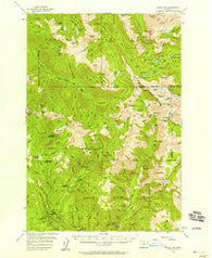 Eagle Cap Oregon Historical topographic map, 1:62500 scale, 15 X 15 Minute, Year 1954