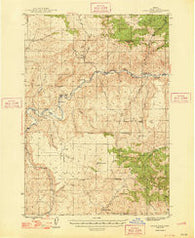 Eagle Rock Oregon Historical topographic map, 1:62500 scale, 15 X 15 Minute, Year 1948