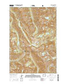 Eagle Cap Oregon Current topographic map, 1:24000 scale, 7.5 X 7.5 Minute, Year 2014